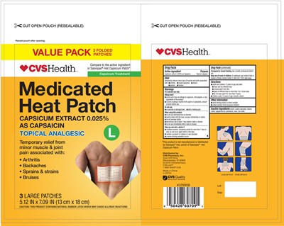 60709-ZDP-PH CVS Medicated Heat Patch 3ct-R1_FDA.jpg 60709 - 60709 ZDP PH CVS Medicated Heat Patch 3ct R1 FDA